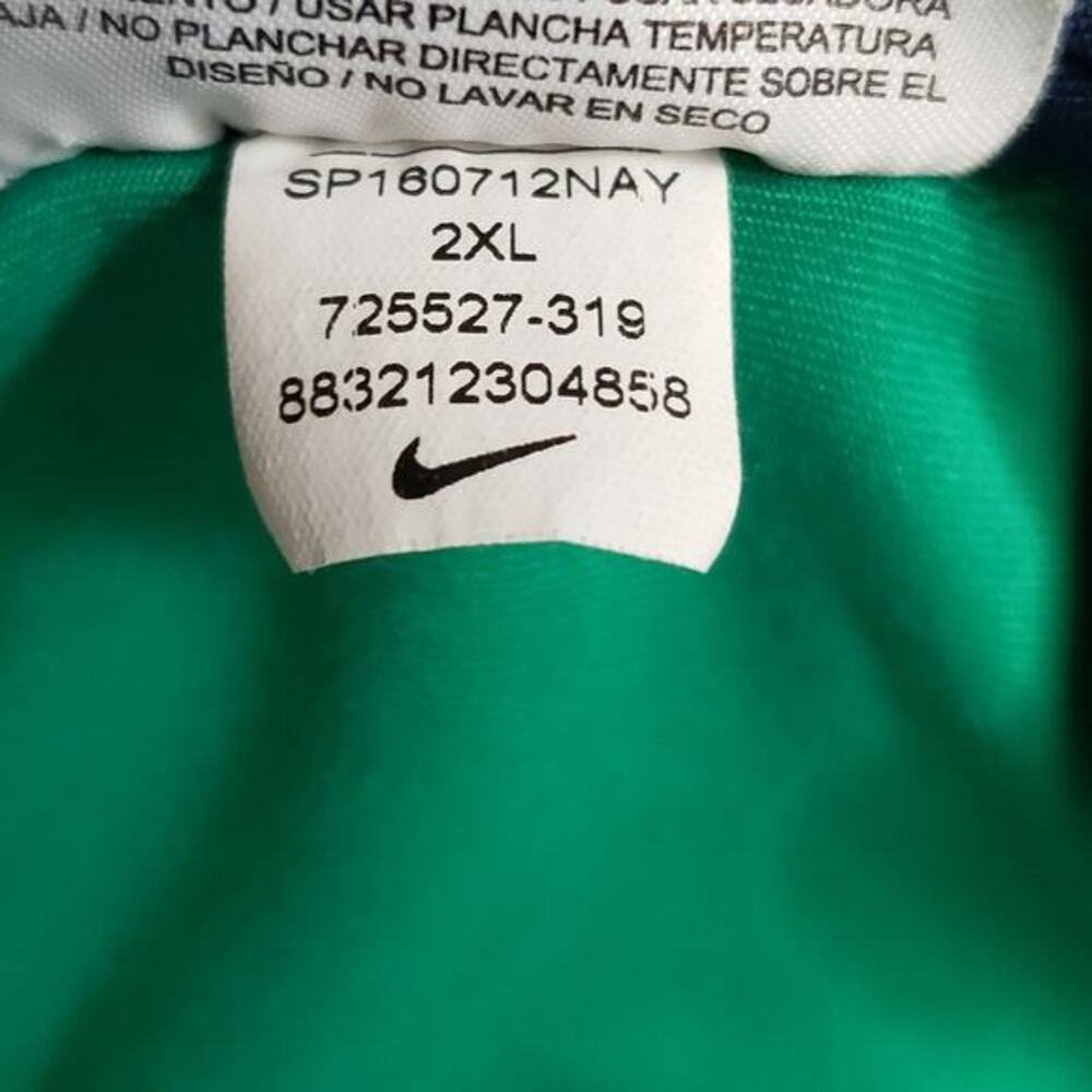 Nike Golf Standard Fit Dri-Fit Polo Men's 2XL Green Blue Short Sleeve Big & Tall - Picture 9 of 9